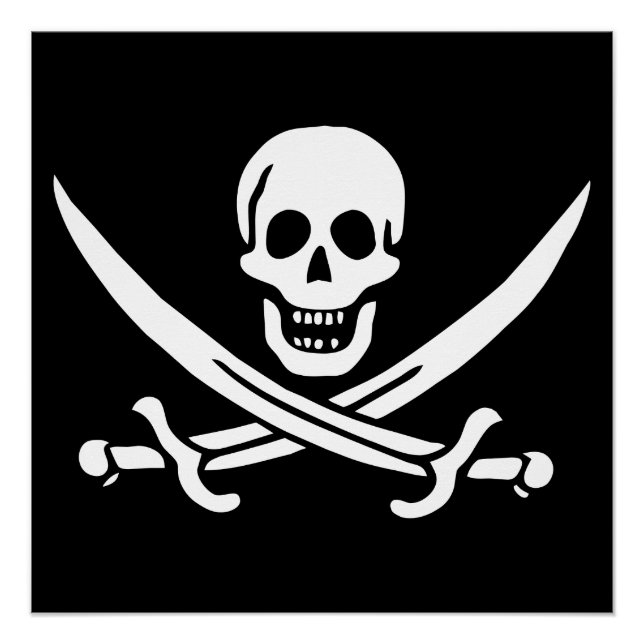 Poster Drapeau Pirate (Devant)