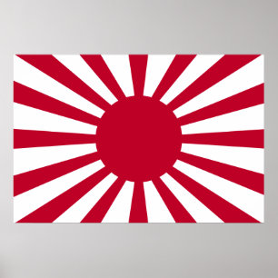 Poster Drapeau solaire japonais