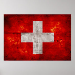 Poster Drapeau suisse