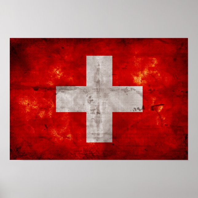 Poster Drapeau suisse (Devant)