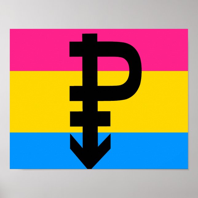Poster Drapeau transexuel (Devant)