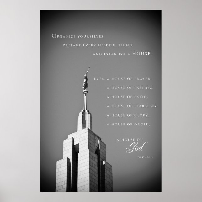 Poster - Draper Utah LDS Temple 2 (Devant)