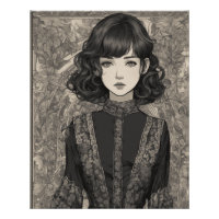 Dreamme Anime Couture - Vintage petite robe noire