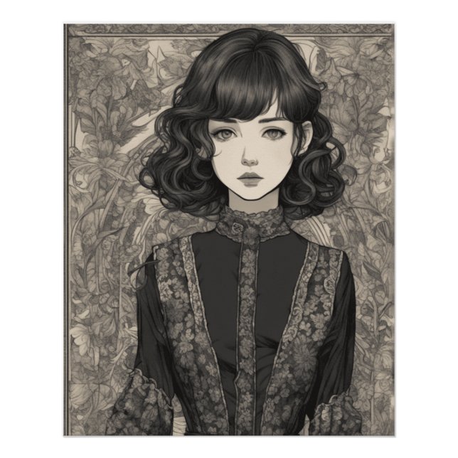 Poster Dreamme Anime Couture - Vintage petite robe noire (Devant)