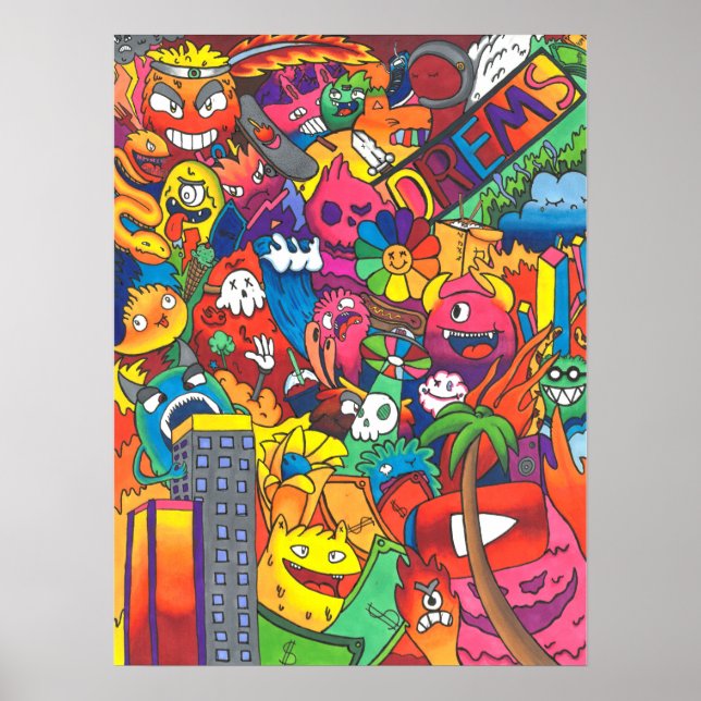Poster Dreams Doodle (Devant)