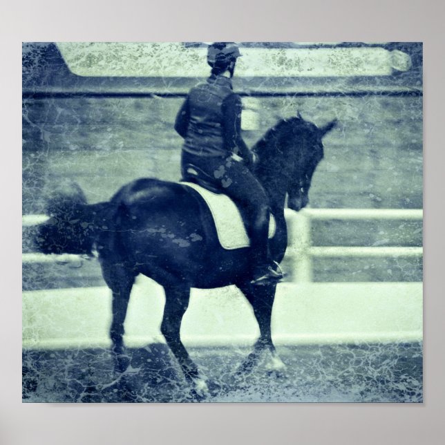 Poster Dressage Grunge (Devant)