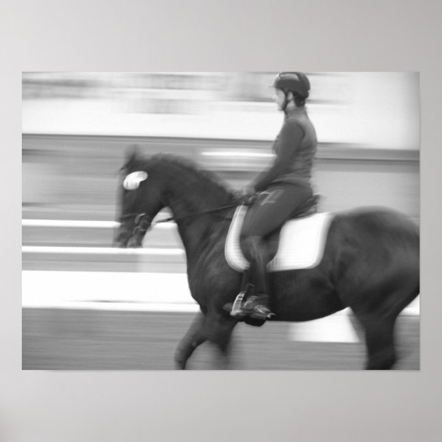 Poster Dressage mouvement Abstrait (Devant)