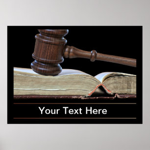 Poster Droit et Salle d'audience