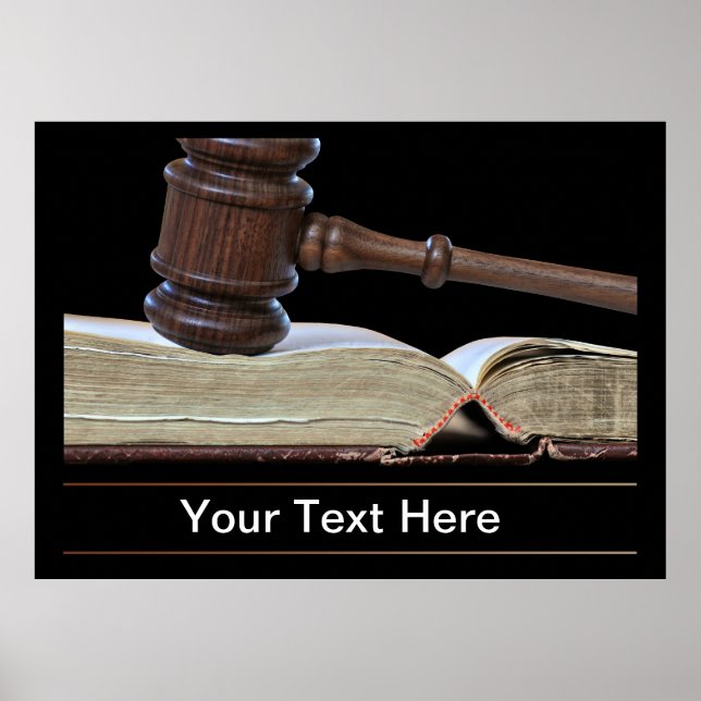 Poster Droit et Salle d'audience (Devant)