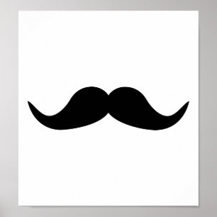 Poster Drôle barbe de Moustache