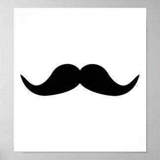 Poster Drôle barbe de Moustache