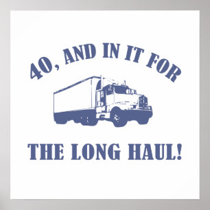 Poster Drôle cadeau de 40e anniversaire