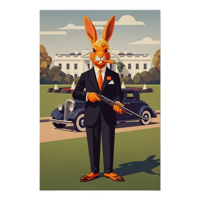 Poster Drôle d'Américain (Devant)