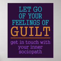 Poster drôle d'auto-connaissance