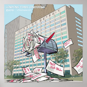 Poster drôle de Detroit Mail