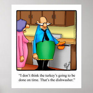 Poster drôle de l'Humour Thanksgiving
