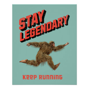 Poster Drôle de motivation de course de Bigfoot