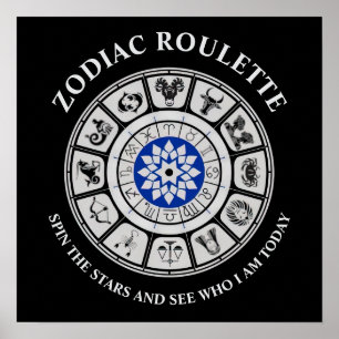 Poster drôle de panneaux Zodiac