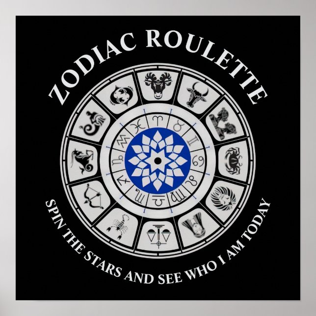 Poster drôle de panneaux Zodiac (Devant)