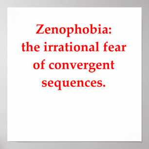 Poster drôle de plaisanterie mathématique