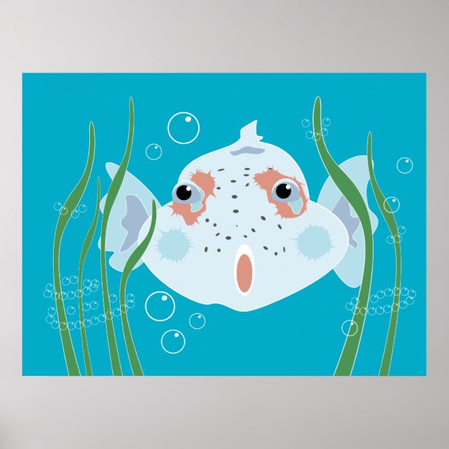 Poster drôle de poisson (Devant)
