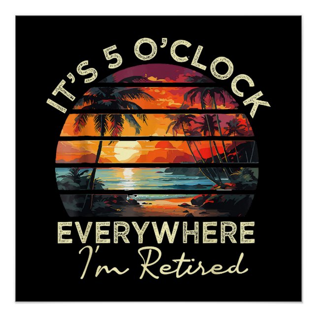 Poster Drôle de retraite c'est 5 heures partout (Devant)