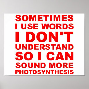 Poster drôle de Smart Words