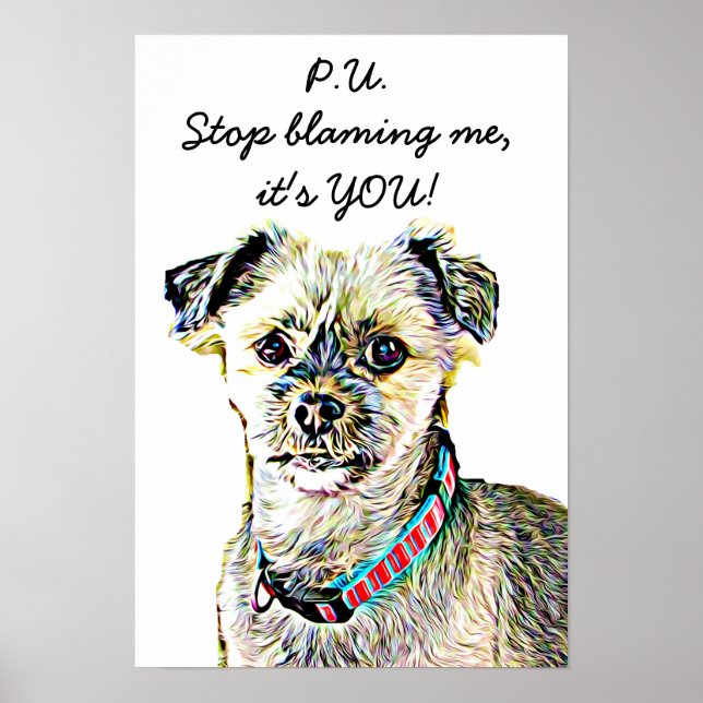 Poster drôle Dog Farting (Devant)