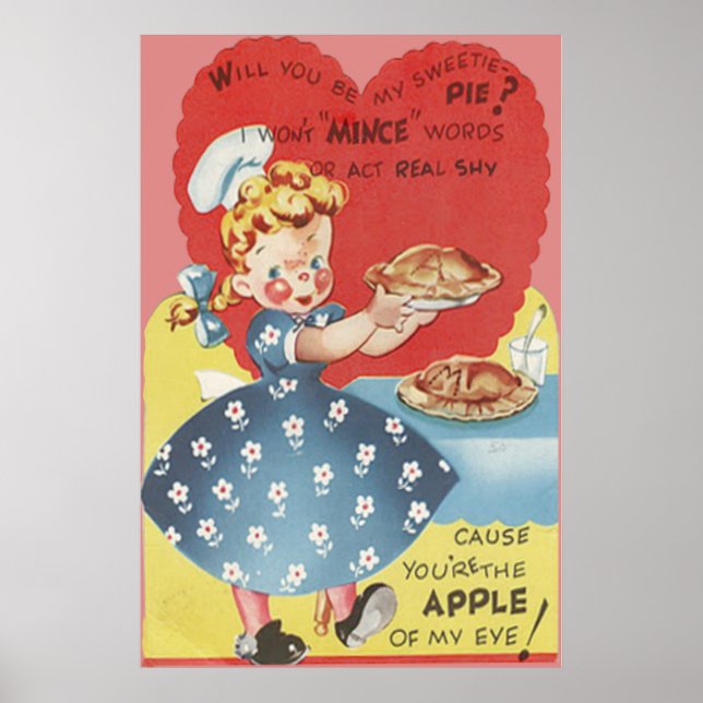 Poster Drôle Étrange Tarte Aux Pommes Et Viande Hachée Se (Devant)