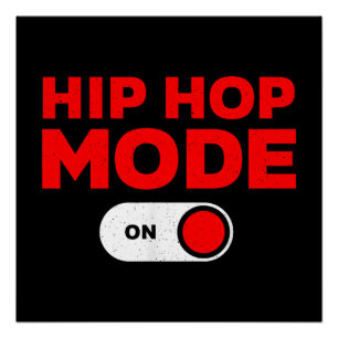 Poster Drôle Hip hop Design pour hommes femmes 90s Hip ho