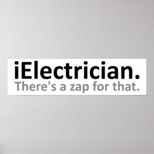 Poster drôle iElectrician