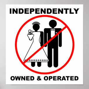 Poster drôle possédé et exploité