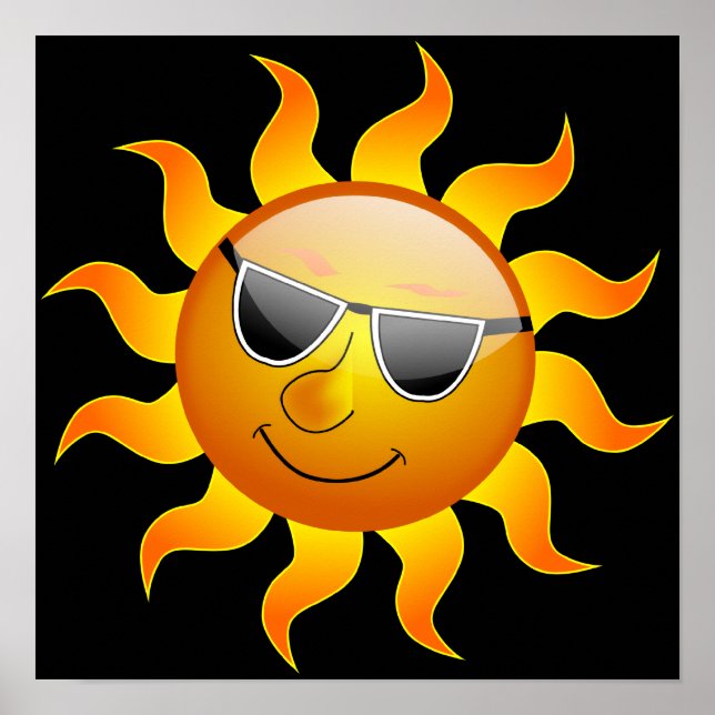 Poster drôle Summer Sun (Devant)