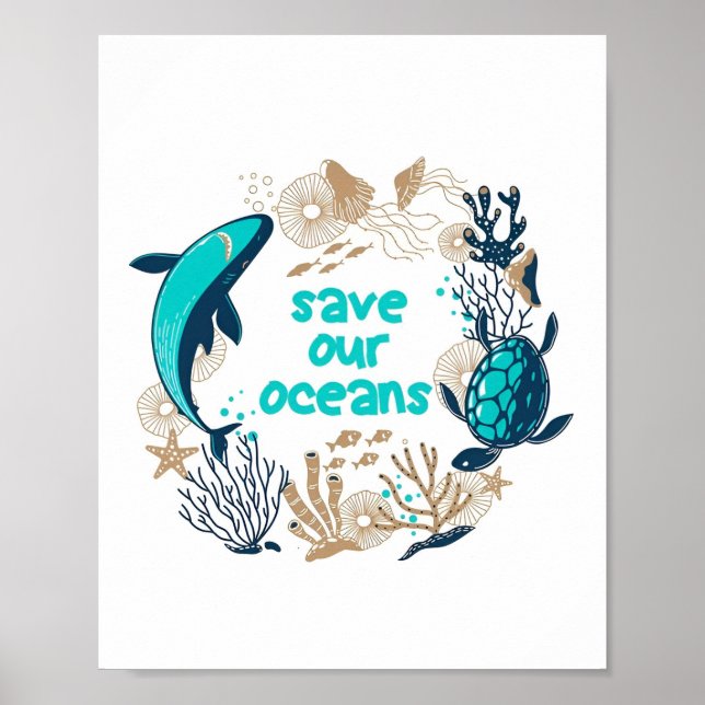 Poster drôle surpêche (Devant)