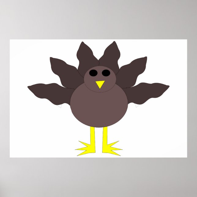 Poster drôle Thanksgiving Turkey (Devant)