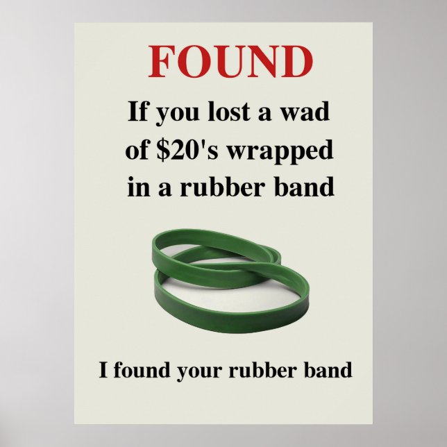 Poster drôle trouvé (Devant)