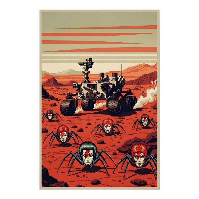 Poster Drôles d'araignées de Mars (Devant)