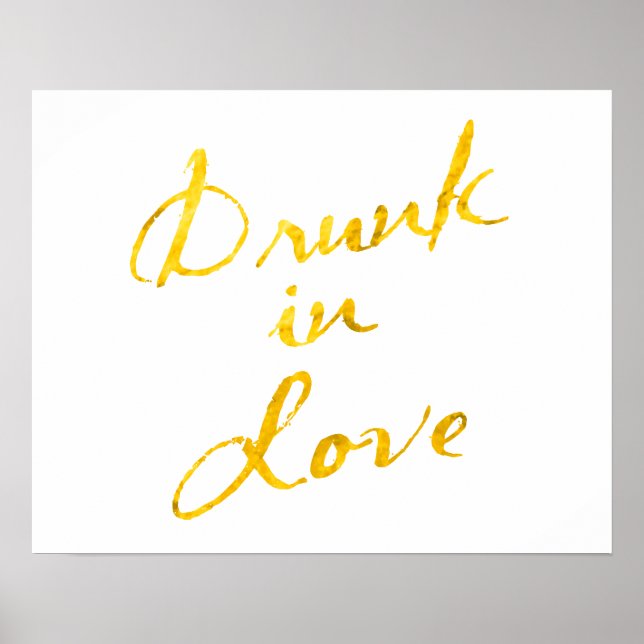 Poster Drunin Love - blanc (Devant)