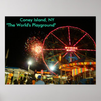 Poster DSC00279, Coney Island, NY"The World's...