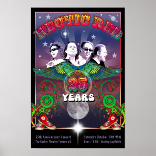 Poster du 25e anniversaire des RH avec concert Dat