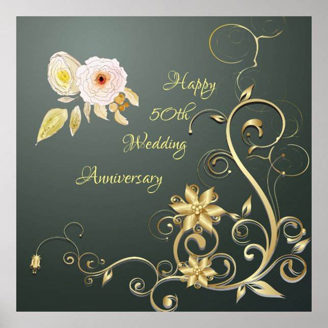 Poster du 50e anniversaire du mariage (Devant)
