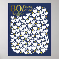 Poster du 80e anniversaire - 80 ans raisons aimées