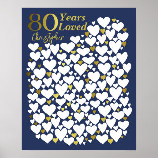 Poster du 80e anniversaire - 80 ans raisons aimées
