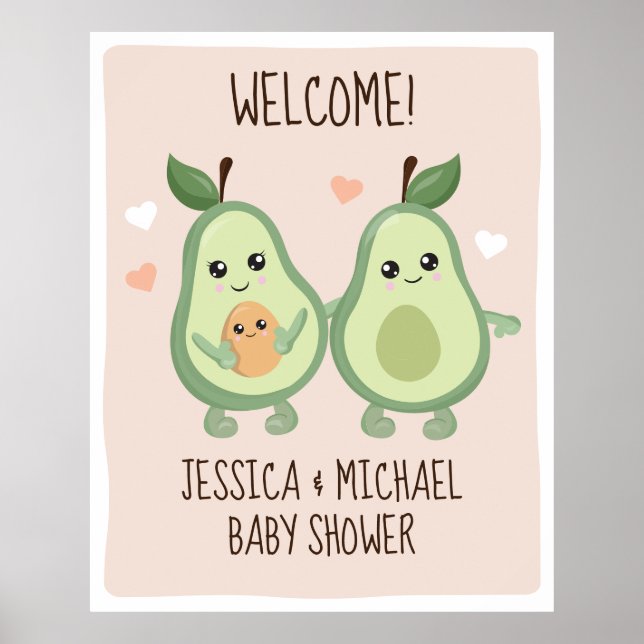 Poster du Baby shower Avocado Holy Guacamole (Devant)