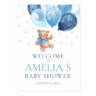 Poster du Baby shower de bienvenue de Teddy Bear B