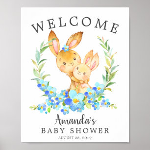 Poster du Baby shower de bienvenue Maman & Baby Bu