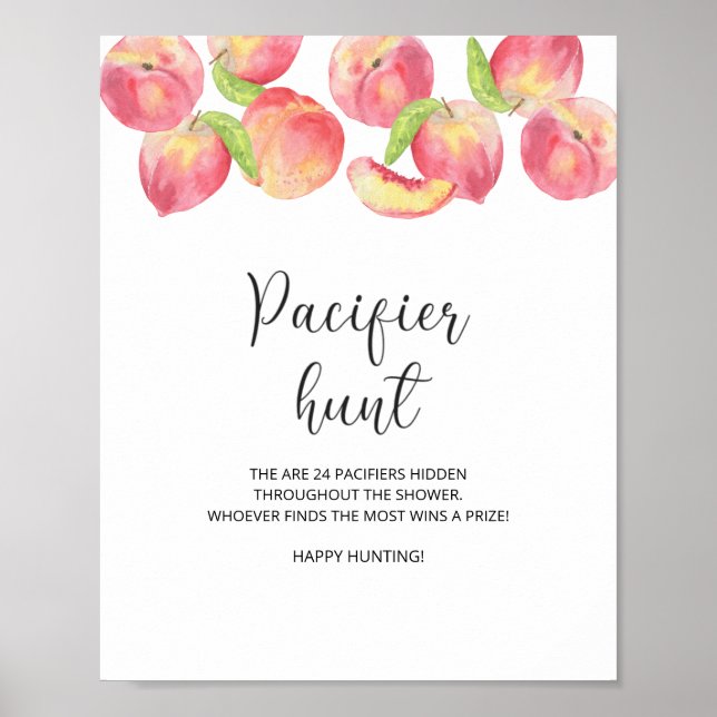 Poster du baby shower de chasse de la pêche (Devant)