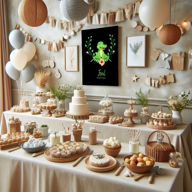 Poster du Baby shower de l'Alligator (Créateur téléchargé)