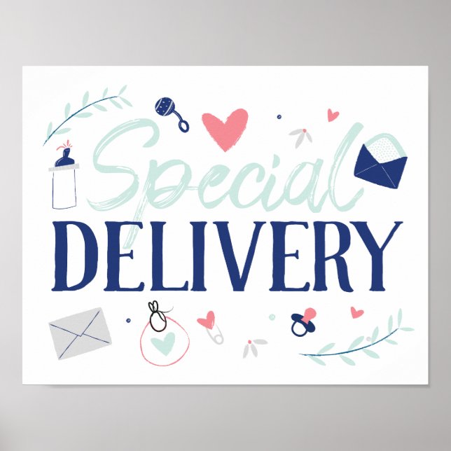 Poster du Baby shower de livraison spécial (Devant)