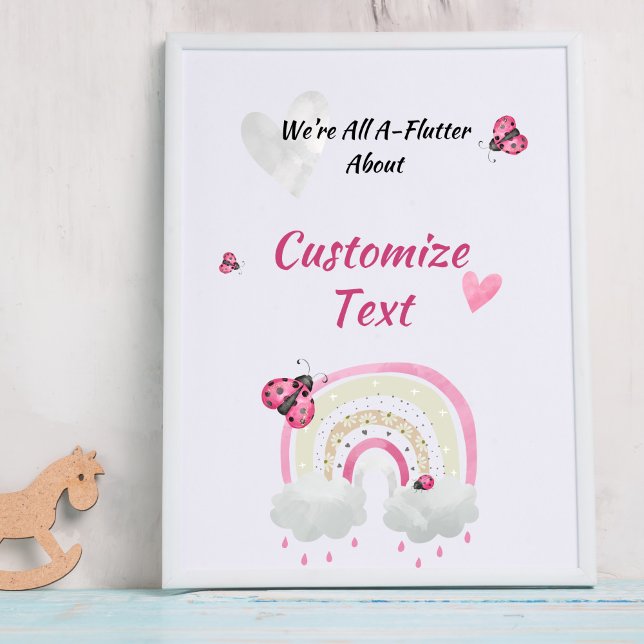 Poster du Baby shower Ladybug (Créateur téléchargé)